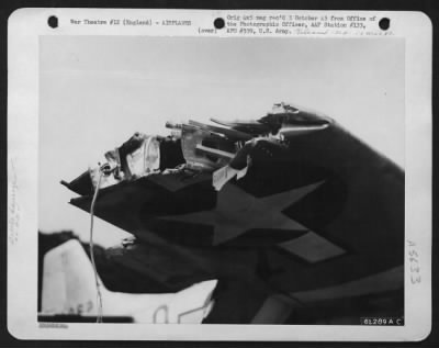 Battle Damage > Battle Damage To The Wing Of A North American P-51 Mustang, 17 August 1944.