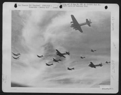 Boeing > Formations Of Boeing B-17 "Flying Fortresses"On A Practice Mission Over Molesworth, England.  6 September 1943.