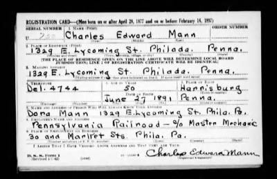 Charles Edward > Mann, Charles Edward (1891)