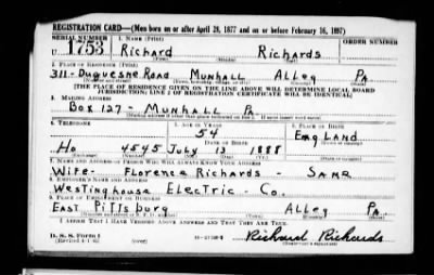 Richard > Richards, Richard (1888)
