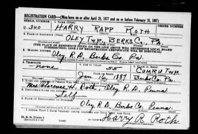 Harry Rapp > Roth, Harry Rapp (1887)