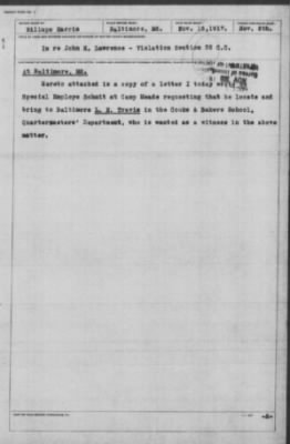 Old German Files, 1909-21 > John H. Lawrence (#217073)