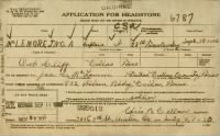 MCLEMORE Application for Headstone