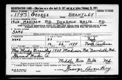 George > Brantley, George (1888)