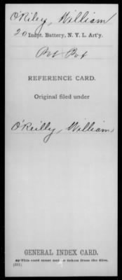 William > O'Riley, William (Pvt)