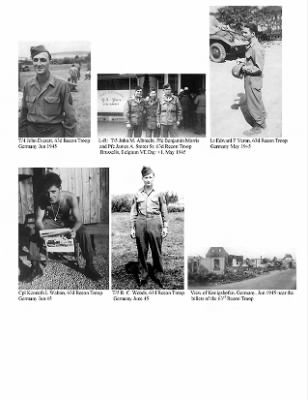 Pictorial History of the 63rd Infantry Division > Section III-A, 63rd Infantry Division on Occupation Duty