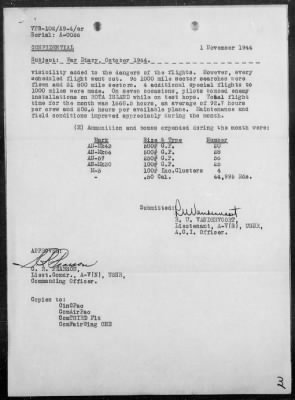 VPB-102 > War Diary, 10/1-31/44