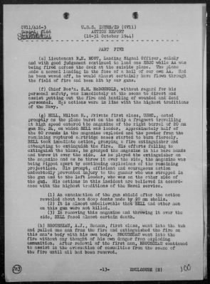 Thumbnail for USS INTREPID > Rep of Air Ops Against the Ryukyu Is Formosa, & Philippines, 10/10-31/44, Including Action Against Jap Fleet, 10/24-26/44