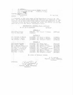 63rd Infantry Division Orders > 254th General Order No 27, Combat Infantryman Badge
