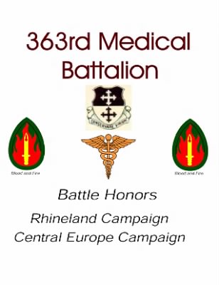 History of the 63rd Infantry Division Support Battalions > Section 22 - 363rd Medical Battalion - Battle Honors