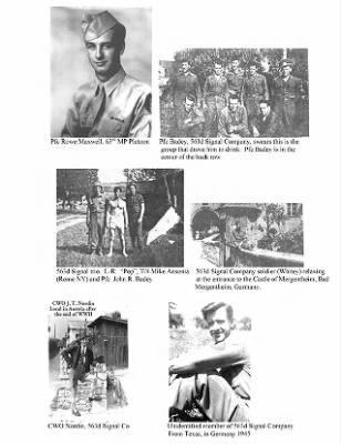 History of the 63rd Infantry Division Special Troops > 63rd Infantry Division Special Troops Occupation Photos