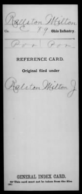Milton > Rallston, Milton (Pvt)