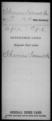 Samuel R > Shreeve, Samuel R (Cpl)
