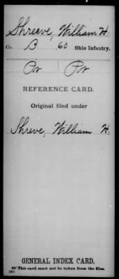 William H > Shreeve, William H (Pvt)