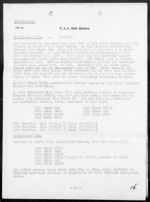 Thumbnail for USS NEW MEXICO > War Diary, 11/1-30/44