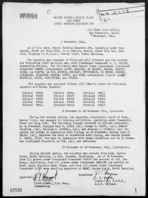 VPB-205 > War Diary, 11/1-30/44