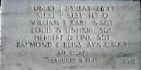Joint memorial marker at Jefferson Barracks National Cemetery, St. Louis, MO