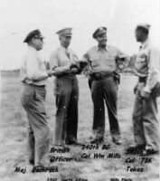 WWII Combat in N Africa, Col Mills, Col Tokaz and 2 others. 1943