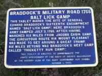 Salt Lick Camp near present New Stanton, PA