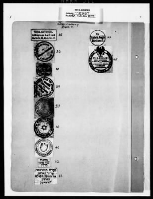 Photostatic Copies of Library Markings > Offenbach Archival Depot - Library Markings Vol II - Western