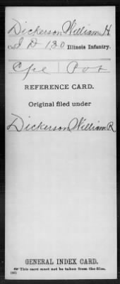 William H > Dickerson, William H (Cpl)