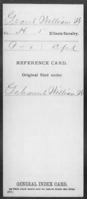 William W > Grant, William W (Pvt)