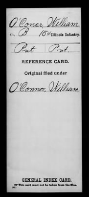 Thumbnail for William > O'Conor, William (Pvt)