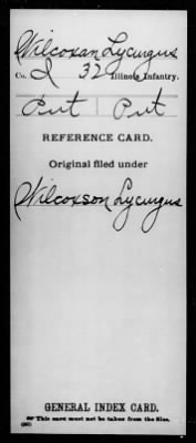 Lycurgus > Wilcoxan, Lycurgus (Pvt)