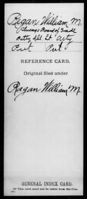 William M > Regan, William M (Pvt)