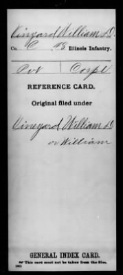William D > Vinyard, William D (Pvt)