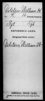 William H > Vitetow, William H (Sgt)
