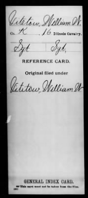 William W > Vitetow, William W (Sgt)