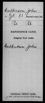 John > Culberson, John (Pvt)