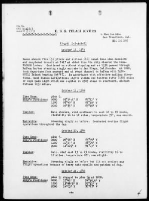 USS TULAGI > War Diary, 10/1/44 to 11/30/44