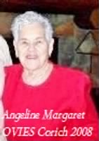 Angeline Margaret OVIES Corich 8 Nov 2008