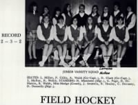 Lorraine in 1970 with her Field Hockey Team in Hull School, Hull Mass.