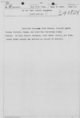 Old German Files, 1909-21 > Carl Sirger Johanson (#240824)