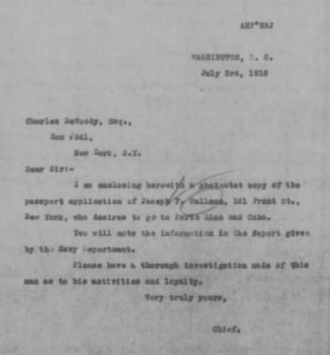 Old German Files, 1909-21 > Joseph F. Cullman (#241648)
