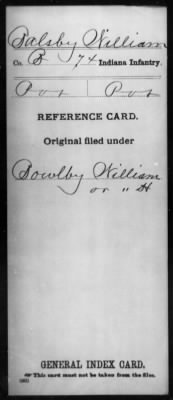 William > Balsby, William (Pvt)