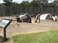 re-enactors at the Camp Sumter prison site, Andersonville, Georgia