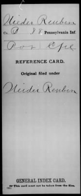 Reuben > Nieder, Reuben (Pvt)