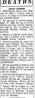 Lt Hannon (KIA, 1945, Italy) THIS is his father's OBITUARY.