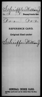 William J > Schriffler, William J (Pvt)
