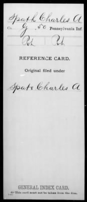 Charles A > Spath, Charles A (Pvt)