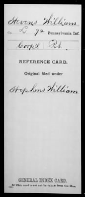 Thumbnail for William > Stevens, William (Corpl)