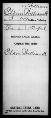 William H > Elkins, William H (Pvt)