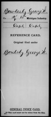 George W > Bowlesby, George W (Capt)
