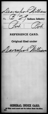 Thumbnail for William > Deavenport, William (Pvt)