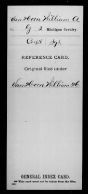 William A > Van Horn, William A (Corp'l)