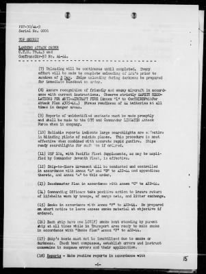 Thumbnail for COMTASK-UNIT 79.4.3 > Rep of landing ops In the amphibious assault on Lingayen Gulf, Luzon Is, Philippines on 1/9/45